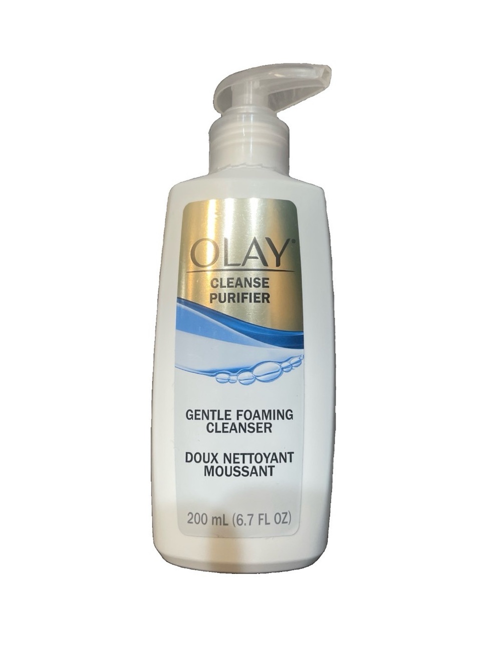OLAY Gentle Foaming Cleanser - White and Gold Accents